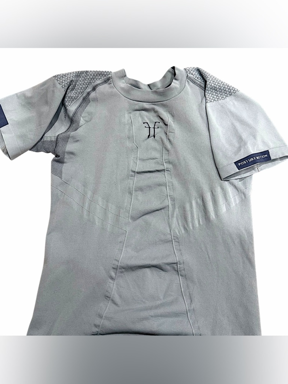 Horse Pilot Posture Motion Short Sleeve Horseback Riding Shirt Compression L / X